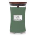 Scented Candle Woodwick Mint Leaves & Oak Large 609.5 g, Green