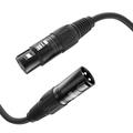 ETEC, XLR-Kabel, Mikrofon-Kabel, XLR-Stecker auf XLR-Buchse, XLR-Verbindungs-Kabel, schwarz, 20,0 m