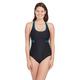 Zoggs Women's Dakota Crossback One Piece Swimsuit, Black/Green, 34