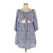 Shein Casual Dress - A-Line: Blue Dresses - Women's Size 1X