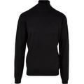 Rundhalspullover URBAN CLASSICS "Herren Knitted Turtleneck Sweater" Gr. L, schwarz (black) Herren Pullover Rundhalspullover