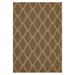 Brown 84 x 60 x 0.41 in Area Rug - George Oliver Jessicamarie Area Rug w/ Non-Slip Backing Polyester | 84 H x 60 W x 0.41 D in | Wayfair