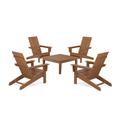 POLYWOOD® x AllModern 5 Piece Multiple Chairs Seating Group Plastic in Brown | Outdoor Furniture | Wayfair PWS1966-1-TE