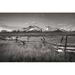 Steelside™ 'Stanley Basin Fence' by Alan Majchrowicz - Photograph Print on Canvas in Black/Gray/White | 20"H x 30"W | Wayfair