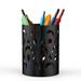 GN109 Metal Pen Holder, Stand For Desk - Pencil Cup Organizer For Office, Classroom, Home Metal in Black | 4.3 H x 3.1 W x 3.1 D in | Wayfair