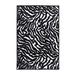 Black/White Rectangle 9' x 10' Area Rug - Everly Quinn Ellerslie Animal Print Machine Woven Nylon Area Rug in Black Nylon | Wayfair