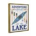 Millwood Pines Adventure Awaits Lakehouse Framed Floater Canvas Wall Art Design By Deb Strain Canvas | 21 H x 17 W x 1.7 D in | Wayfair