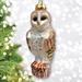 The Holiday Aisle® Classic Barn Owl Glass Christmas Ornament Glass in White | 5.1 H x 2 W x 2 D in | Wayfair 9C940C5ADE3E4D17ABFEBF1D0511F3FE