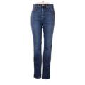 Madewell Jeans - High Rise Straight Leg Denim: Blue Bottoms - Women's Size 25 - Sandwash