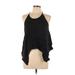 Lou & Grey Sleeveless Blouse: Black Tops - Women's Size Large