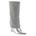 Steve Madden Riski - Womens 7 Silver Boot Medium