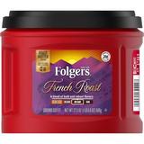 Folgers French Roast Medium-Dark Roast Ground Coffee 22.6 oz (Pack of 6)