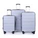 Luggage Sets, Horizontal Sag Design 3-Piece Luggage with TSA Lock and Smooth-rolling Wheels