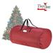 Christmas Tree Storage Bag - Oxford Canvas Holder with Zipper and Handle for 12-Foot Artificial Tree by Tiny Tim Totes (Red)