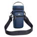 Camping Sling Bag Shoulder Bag Sundries Storage Bag Hiking Tote Bag Outdoor Sports Bag Water Bottle Pouch Water Bottle Cooler NAVY BLUE