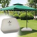 Umbrella Base Stand Beach Umbrella Stand 25L Heavy Duty Weight Pole Holder Sun Umbrella Base Patio Umbrella Stand for Lawn White