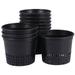 QJUHUNG 10Pcs Hydroponics Plastic Growing Cups Soilless Culture Basket Plastic Planting Baskets Water Grass Planting Pot for Store Home Balcony(Black)