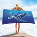 SDJMa Sea Turtle Beach Towel for Adults Women Kids 30â€�x60â€� Microfiber Oversized Swim Pool Bath Yoga Towels Quick Dry and Sand Free Cute Thin Lightweight Clearance Towel Sea Turtle Gifts