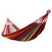 Suzicca Portable Indoor/Outdoor Hanging Garden Canvas Hammock Canvas Bed Camping Hanging Porch Backyard Swing Chair Travel