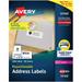 Avery Repositionable Address Labels for Inkjet Printers 1 x 2-5/8 Box of 3 000 (55160)