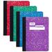 Mead Composition Book Wide Ruled Comp Book Writing Journal Notebook with Lined Paper Home School Supplies for College Students & K-12 9-3/4 x 7-1/2 Fashion Assorted Colors 12 Pack (73389)