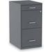2806768 Soho 14 In. X 18 In. X 26.9 In. 3-Drawer Vertical File Cabinet - Letter Charcoal