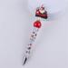 Wefuesd Cute Cartoon Christmas Santa Snowman Silicone Beaded Pen Creative Colorful Christmas Multifunctional Ballpoint Pen Office Supplies Christmas Decorations Christmas Gifts