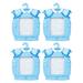 4Pc Cute Baby Party Boy Hanger Picture Frame Baby Full Moon Birthday Bath Clothes Shape Mini Photo Frame