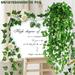 Vine with Light Artificial Ivy Garland Fake Plant with 100 LED Strings Fake Vine with Fairy Light Suitable for Bedroom Home Garden Wedding Wall Green Decoration