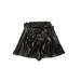 Shein Faux Leather Shorts: Black Bottoms - Women's Size 4X