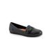 Wide Width Women's Serra Flat Mule by SoftWalk in Black (Size 11 W)