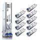 10PCS 1.25G Single Mode SFP LC Module, 1000Base-LX/LH Fiber Transceiver for Cisco GLC-LH-SMD, Meraki, Ubiquit UniFi, TP-Link, Fortinet, Intel, , Mikrotik and More (SMF,1310nm,20km,DDM)