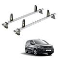 NANNUT Aluminium, 2pcs Car Roof Rack, Cross Bars Railing Carrier, For Peugeot Partner 2018-2023, Load Carrier, Lockable Luggage Rack, Exterior Decoration Accessories