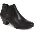 Pavers Ladies Low Heel Ankle Boots - Black Size 7 (40)