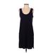 Madewell Casual Dress - Mini Scoop Neck Sleeveless: Black Print Dresses - Women's Size Small