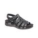 Blair Women's Haband Women’s Dr. Max™ Leather T-Strap Sandals - Black - 9 - Medium