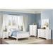 Monty 3 Piece White Traditional Sleigh Bedroom Set