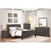 Monty 3 Piece Stained Gray Modern Traditional Sleigh Bedroom Set