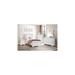 Eran 3 Piece White Faux Leather Upholstered Tufted LED Panel Bedroom Set