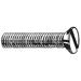 ZORO SELECT M48170.080.0016 M8-1.25 x 16 mm Slotted Flat Machine Screw, Plain