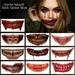 KIHOUT Deals 2023 New Halloween Prank Makeup Temporary 12PCS Halloween Clown Horror Mouth Stickers Removable And Realistic Temporary Kit Halloween Makeup Props (10pcsï¼‰