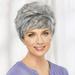 KAGAYD Decorations Party Cover Silver Gray Wig Headgear Women s Protective Short Hair Wigs