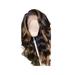 PRINxy Long Roll Curly Hair Middle Score Wig Fashion Natural Wig High Temperature Wire 65cm Long Wig For Women Daily Life Brown