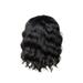 KAGAYD Wig Fashion Short Curly Wig Women s Middle Part Black Water Wavy Short Curly Sleeve