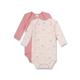 Sanetta Body Langarm (Doppelpack) Rosa | Hochwertiger und nachhaltiger Body für Mädchen aus Bio-Baumwolle. Inhalt: 2er Set Baby Body 056