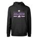 Youth Levelwear Black Colorado Avalanche Hockey Fights Cancer Podium Fleece Pullover Hoodie