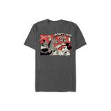 Men's Big & Tall Mickey And Headless Horseman Tee by Disney in Charcoal Heather (Size XXLT)
