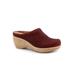 Extra Wide Width Women's Madison Clog by SoftWalk in Rust Embossed (Size 9 WW)