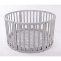 Round PLAYPEN Apollo Quattro Very Large Wooden Play Pen with Play-mat by MJmark Sale Sale (Grey Patchwork)