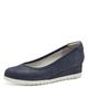 s.Oliver Damen Wedge Pumps mit Keilabsatz Bequem, Blau (Navy), 36